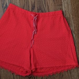 Red shorts